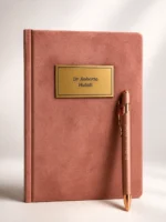 SIGNATURE Velvet - Personalizovani plišani rokovnik sa gravurom - Slika 6