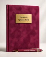 SIGNATURE Velvet - Personalizovani plišani rokovnik sa gravurom